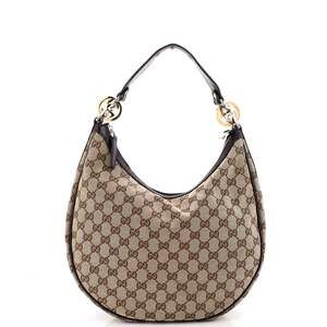 Gucci Twins Hobo Gg Canvas Medium #240948G88B